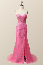Prom Dresses 2060 Fashion Outfit, Sweetheart Lavender Lace Mermaid Long Prom Dress