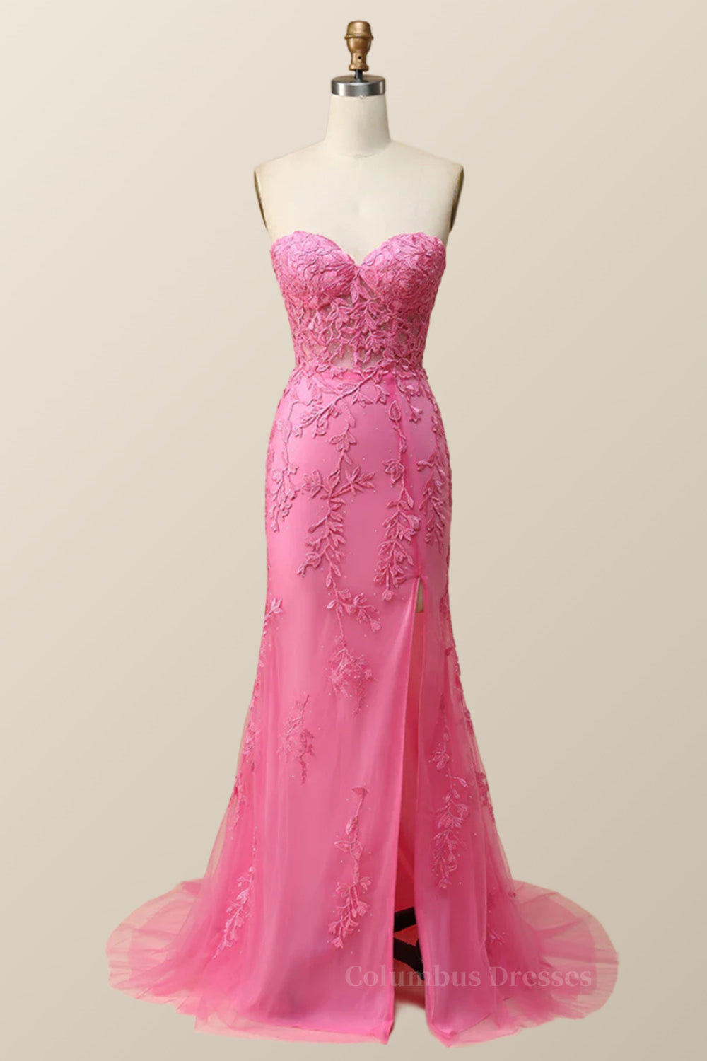 Prom Dresses 2060 Fashion Outfit, Sweetheart Lavender Lace Mermaid Long Prom Dress