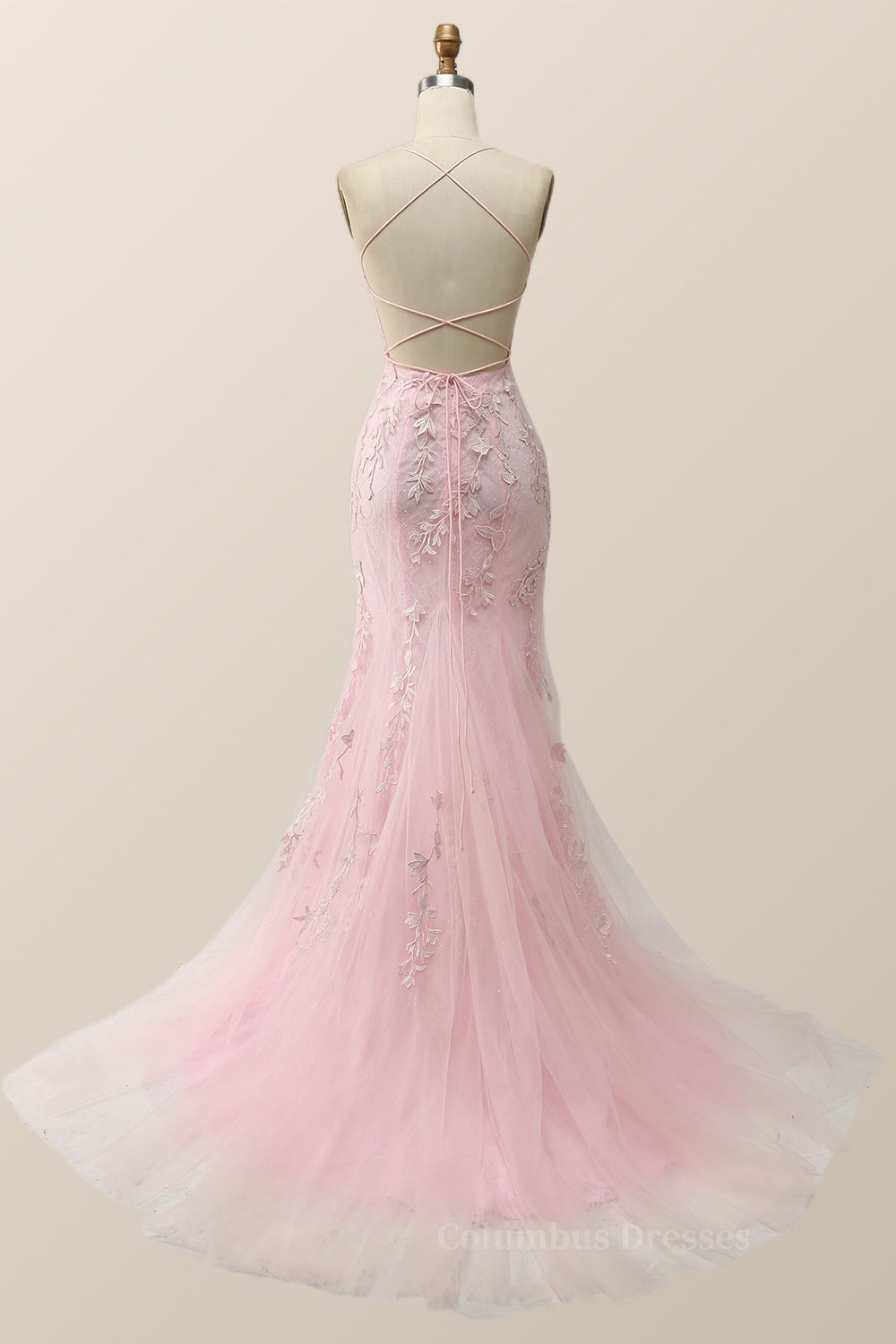 Prom Dress Store, Yellow Mermaid Lace Appliques Long Formal Dress